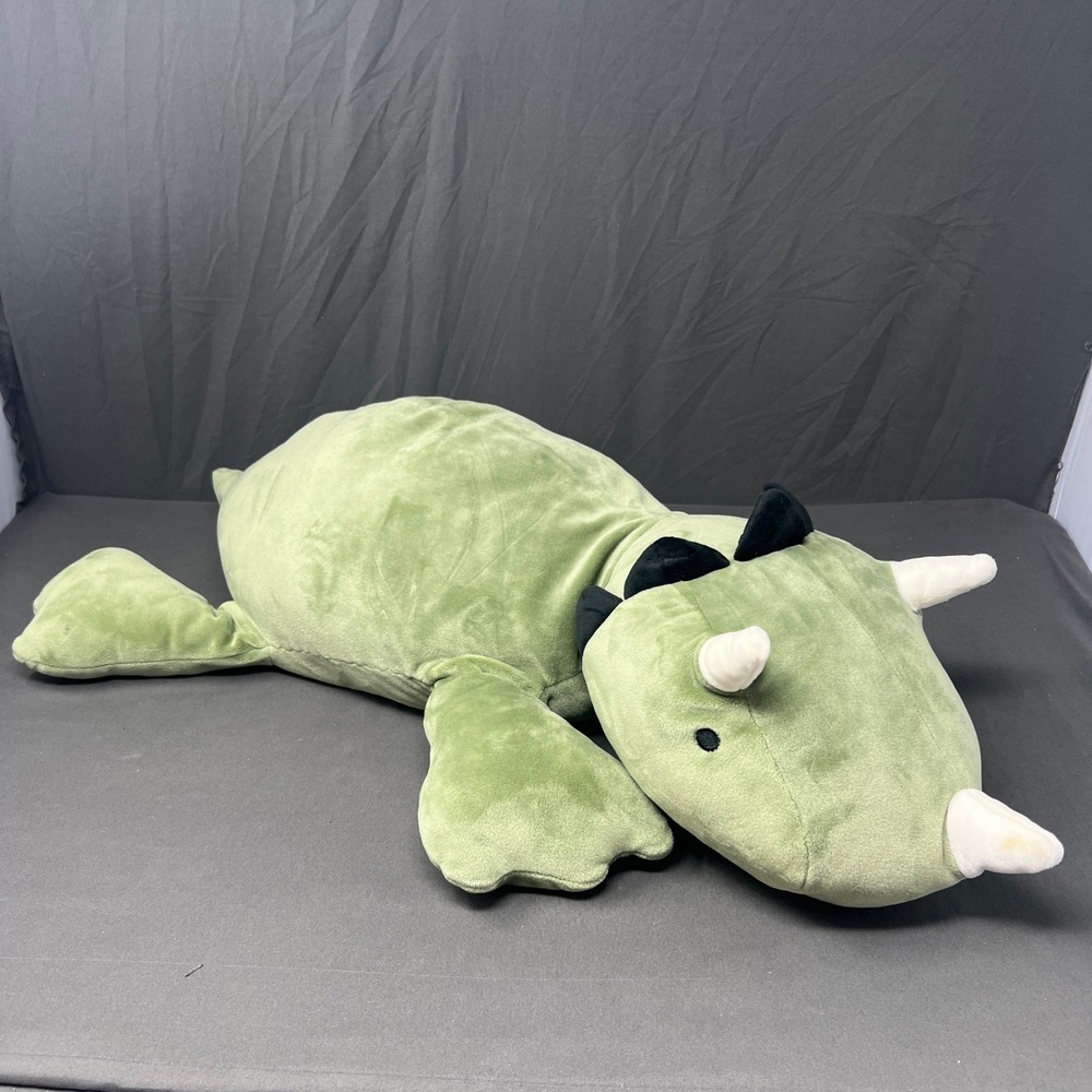 Pillowfort Triceratops Dinosaur Plush Large Green Weighted Stuffed Animal Toy